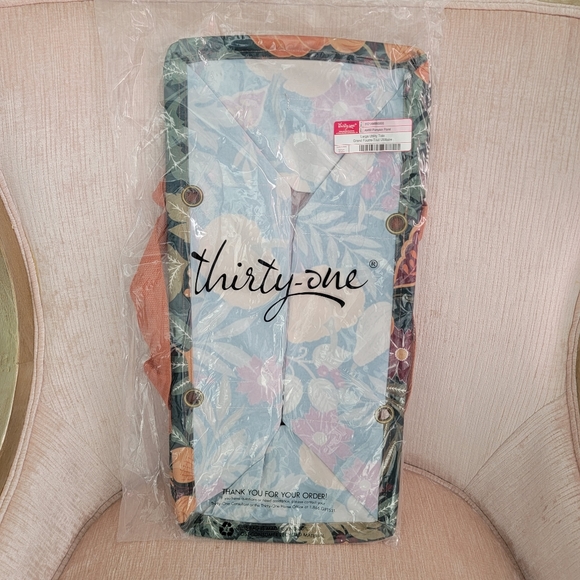 Thirty-one large utility tote: pumpkin floral - Picture 2 of 5